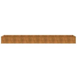 Berkfield Home Garden Raised Bed 386x50x36 cm Corten Steel in Brown - Size: 386 x 50 x 36 cm - thumbnail 4