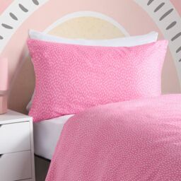 OHS Rainbow Duvet Cover Bedding Set Quilt Pillowcase Reversible in Pink - Size: Single - thumbnail 5