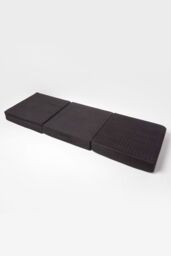 Homescapes Quilted Polyester 3 Seater Orthopaedic Booster Cushion Cover in Black - thumbnail 5