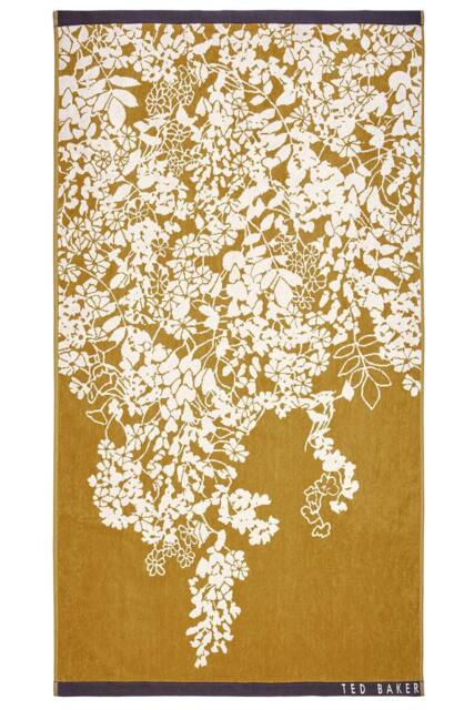 Ted Baker 'Wisteria' Cotton Towels in Gold - image 1