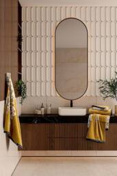 Ted Baker 'Wisteria' Cotton Towels in Gold - thumbnail 3