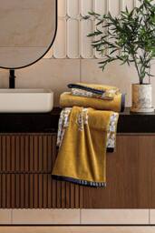 Ted Baker 'Wisteria' Cotton Towels in Gold - thumbnail 2