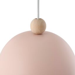 Nordlux Gaston Pendant Light Dusty Rose Metal Bedroom E27 Mains 20cm in Pink - thumbnail 2