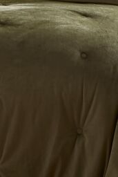 Appletree 'Austell' Velvet Bedspread in Olive - thumbnail 3