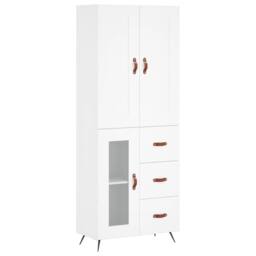 Berkfield Home Highboard White 69.5x34x180 cm Engineered Wood - thumbnail 3
