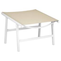 Wyld and Coco Contemporary Garden Chair with Textilene Seat and Footrest Beige - thumbnail 8
