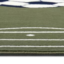 THE RUGS Short Pile Children Rug Runner Estadio Polypropylene Football Play Rug in Green - Size: 120 cm x 170 cm - thumbnail 4