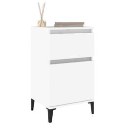 Berkfield Home Bedside Cabinets 2 pcs White 40x35x70 cm - Size: 40 x 35 x 70 cm - thumbnail 4