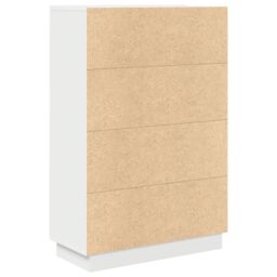 Berkfield Home White Writing Desk White Engineered Wood Medium - thumbnail 7