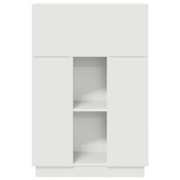 Berkfield Home White Writing Desk White Engineered Wood Medium - thumbnail 5