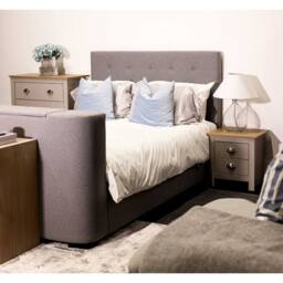 Lemon Pavilion Furniture Lancaster Bedroom Set - MDF - L49.4 x W79 x H180 cm - Grey/Oak in Grey - Size: 1 Pack - thumbnail 3