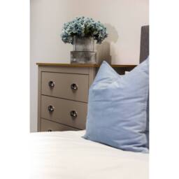 Lemon Pavilion Furniture Lancaster Bedroom Set - MDF - L49.4 x W79 x H180 cm - Grey/Oak in Grey - Size: 1 Pack - thumbnail 4