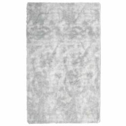 Berkfield Home Shaggy Rug High Pile NAVARRA Light Grey 80x150 cm Polyester - Size: Medium - thumbnail 2