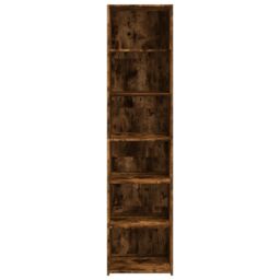 Berkfield Home Highboard Smoked Oak 45x41x185 cm Engineered Wood in Brown - Size: 45 x 41 x 185 cm - thumbnail 4