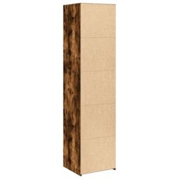 Berkfield Home Highboard Smoked Oak 45x41x185 cm Engineered Wood in Brown - Size: 45 x 41 x 185 cm - thumbnail 6