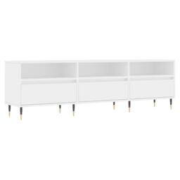 Berkfield Home TV Cabinet White 150x30x44.5 cm Engineered Wood - thumbnail 1