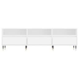 Berkfield Home TV Cabinet White 150x30x44.5 cm Engineered Wood - thumbnail 5