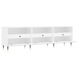 Berkfield Home TV Cabinet White 150x30x44.5 cm Engineered Wood - thumbnail 6