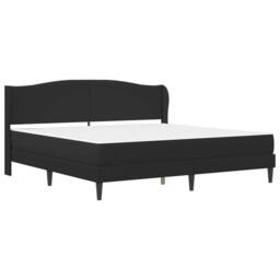Berkfield Home Bed Frame with Headboard Black 180 x 200 cm Faux Leather - thumbnail 3