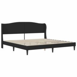 Berkfield Home Bed Frame with Headboard Black 180 x 200 cm Faux Leather - thumbnail 4