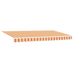 Berkfield Home Retractable Awning Multicolour & Yellow & Orange & White - thumbnail 5