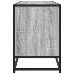 Berkfield Home TV Cabinet Grey Sonoma 100x35x50 cm Engineered Wood & Metal - Size: 100 x 35 x 50 cm - thumbnail 5