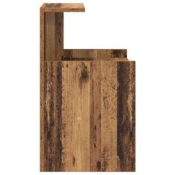 Berkfield Home Modern Bedside Tables - 2 Pack - Old Wood - 40 x 35 x 60 cm - Eng in Brown - thumbnail 7