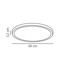 Nordlux Modern Indoor Ceiling Light White Plastic Intergrated LED 3-Level Dimming - Mains Powered, IP20 - thumbnail 4