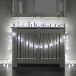 Globrite Snowflake Fairy Lights Christmas Decorations with 2 Modes 80 LED in White - thumbnail 7