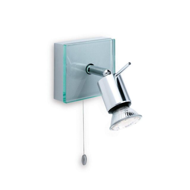 Netlighting Aqua 1 Light Single Switched Spot Light Aluminium Clear Glass GU10