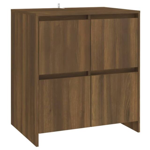 Berkfield Home Sideboard Brown Oak 70x41x75 cm Engineered Wood - Size: 70 x 41 x 75 cm - image 1