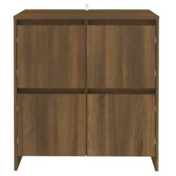 Berkfield Home Sideboard Brown Oak 70x41x75 cm Engineered Wood - Size: 70 x 41 x 75 cm - thumbnail 3