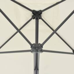 Berkfield Home Outdoor Parasol with Steel Pole 250x250 cm Sand in Beige - thumbnail 4