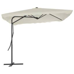 Berkfield Home Outdoor Parasol with Steel Pole 250x250 cm Sand in Beige - thumbnail 3
