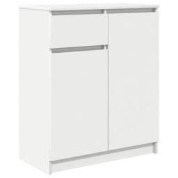Berkfield Home Sideboard with Drawer White 71x35x84 cm Engineered Wood - Size: 71 x 35 x 84 cm - thumbnail 3