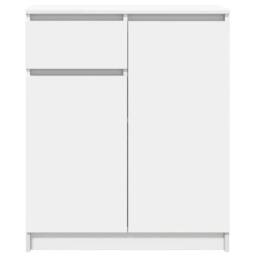 Berkfield Home Sideboard with Drawer White 71x35x84 cm Engineered Wood - Size: 71 x 35 x 84 cm - thumbnail 6