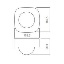 CGC Lighting Surface Mount PIR Motion Sensor IP20 White Ceiling or Wall Mount - thumbnail 3