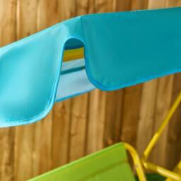 OHS Kids 2 Seater Swing Bench Canopy Garden Outdoor Patio Play Set - thumbnail 3