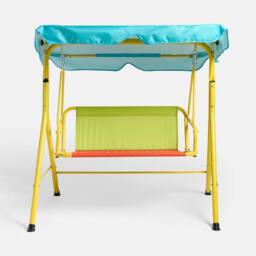 OHS Kids 2 Seater Swing Bench Canopy Garden Outdoor Patio Play Set - thumbnail 5
