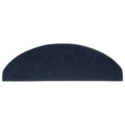 Berkfield Home Self-adhesive Stair Mats 10 pcs Navy 65x21x4 cm Needle Punch in Blue - Size: Medium - thumbnail 5