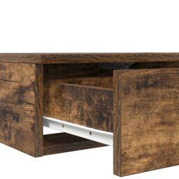 Berkfield Home Bedside Tables Smoked oak Engineered wood 100 x 36.5 x 16.5 cm in Brown - thumbnail 9