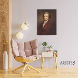 "Artery8 Thomas Paine Portrait Founding Father Canvas Wall Art Print - Size: W24"" x H32""" - thumbnail 3