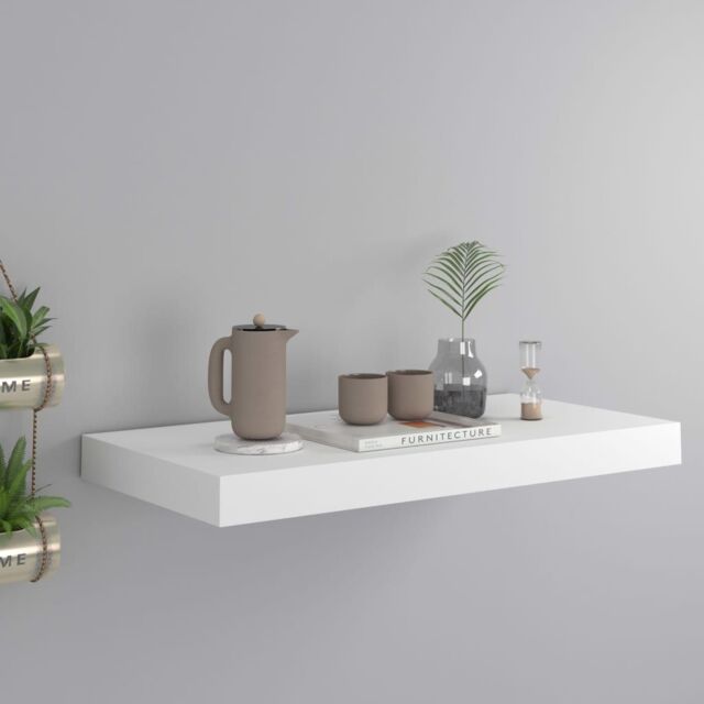 Berkfield Home Floating Wall Shelf White 50x23x3.8 cm MDF - image 1