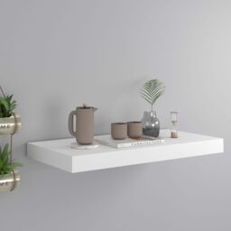 Berkfield Home Floating Wall Shelf White 50x23x3.8 cm MDF - thumbnail 1