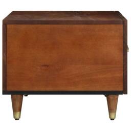 Berkfield Home Coffee Table 80x50x40 cm Solid Wood Mango in Brown - Size: 80 x 50 x 40 cm - thumbnail 4