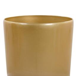 Wyld and Coco Tall 32cm Gold High-Gloss Fibre Clay Plant Pot - Indoor Outdoor - thumbnail 3