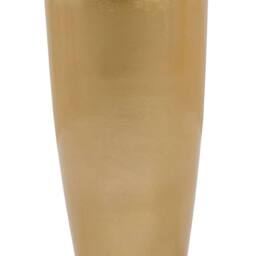 Wyld and Coco Tall 32cm Gold High-Gloss Fibre Clay Plant Pot - Indoor Outdoor - thumbnail 2