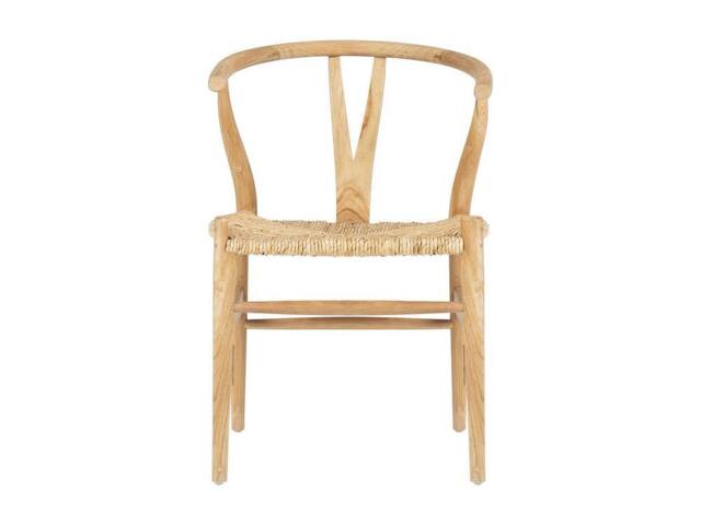Vente-unique Teak & Wicker Chair - Natural - POGIANA in Light Oak - image 1
