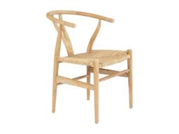 Vente-unique Teak & Wicker Chair - Natural - POGIANA in Light Oak - thumbnail 5