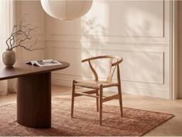 Vente-unique Teak & Wicker Chair - Natural - POGIANA in Light Oak - thumbnail 3